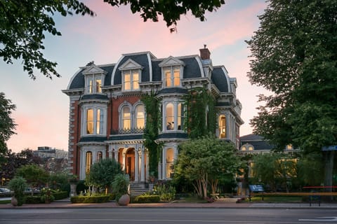 Facade/entrance, Night, Sunset