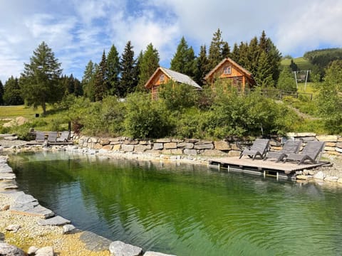 Natural landscape, Mountain view, Swimming pool