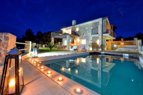 Property building, Night, Pool view