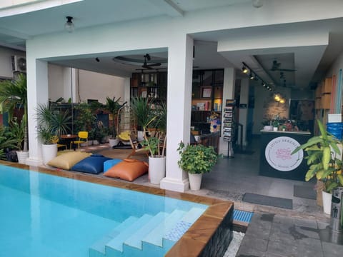 Property building, Facade/entrance, Pool view, Swimming pool