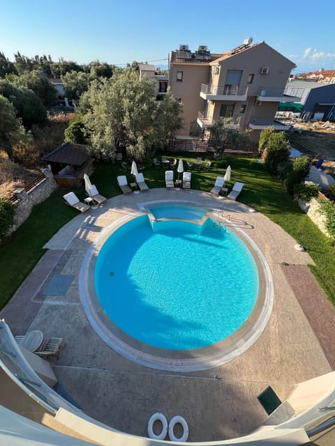 Pool view, Swimming pool, sunbed