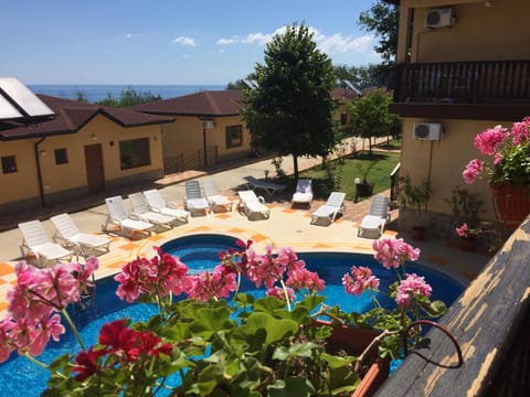 Patio, Bird's eye view, Garden, Balcony/Terrace, Garden view, Pool view, Sea view, Swimming pool