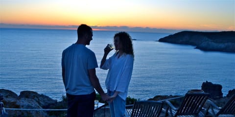 Garden, Autumn, Guests, Sea view, Sunset