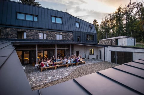 Property building, Facade/entrance, People