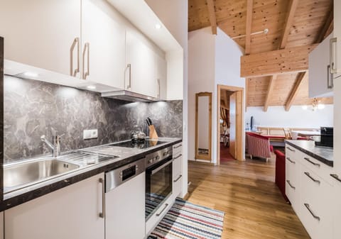 Living room, kitchen