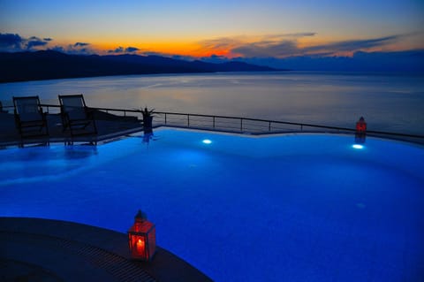 Hot Tub, Mountain view, Pool view, Sea view