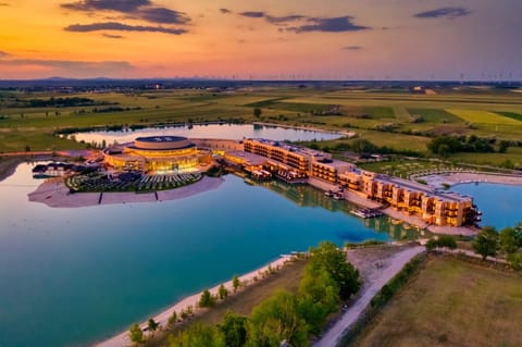 Natural landscape, Bird's eye view, Sunset