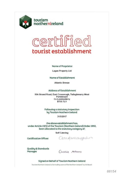 Atlantic Breeze House in Portstewart