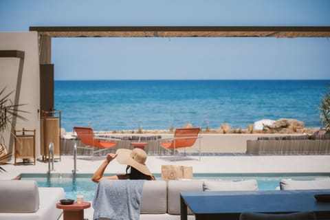 Property building, Beach, Pool view, Sea view, Swimming pool