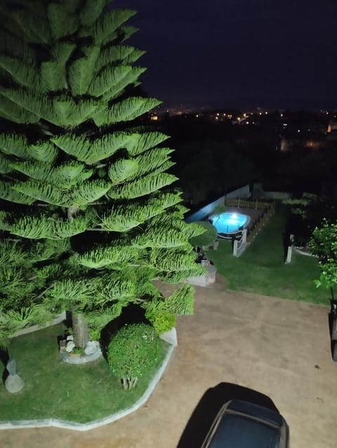 Night, Garden view, Pool view