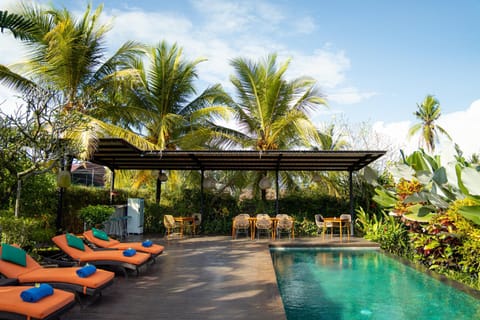 Spring, Day, Natural landscape, Garden, Garden view, Pool view, Swimming pool, sunbed