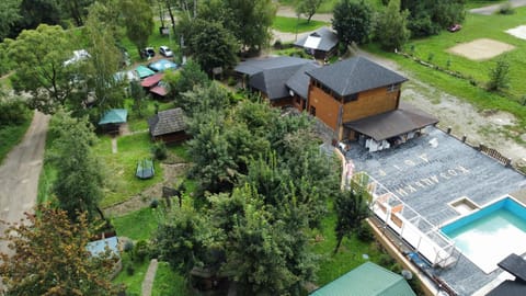 Restaurant/places to eat, Bird's eye view, Garden view, Pool view