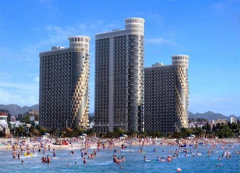 Nearby landmark, Facade/entrance, Day, Neighbourhood, Natural landscape, Bird's eye view, Summer, Beach, Beach, On site, City view, Landmark view, Sea view, Street view, Entertainment