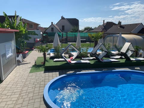 Children play ground, Garden, Swimming pool, Swimming pool, sunbed