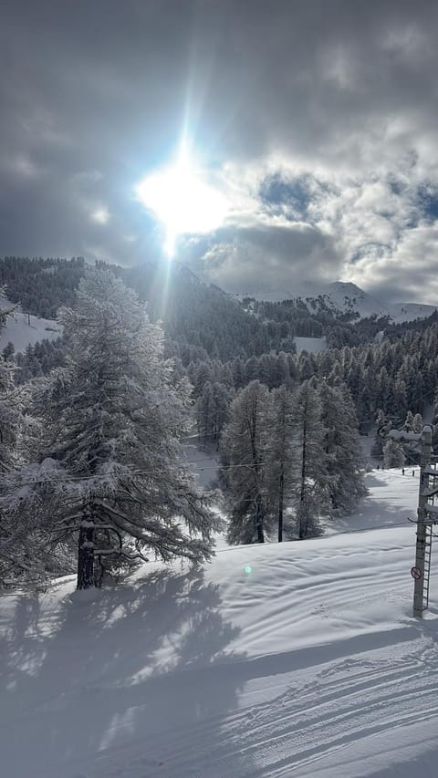 Duplex cosy pour 6 personnes- chalet des Pléiades -, départ skis aux pieds en bordure de piste sans portage - l'autre duplex mitoyen est également à nous Apartment in Piedmont