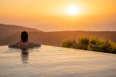 People, Swimming pool, Swimming pool, Sunset