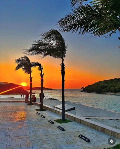 Nearby landmark, Natural landscape, Beach, Sunset