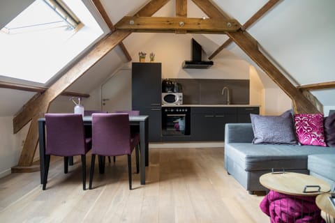 Coffee/tea facilities, Kitchen or kitchenette, Living room, Seating area, Dining area, minibar, pet friendly, stove