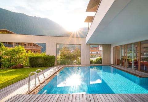 Summer, Swimming pool, Sunrise, Sunset