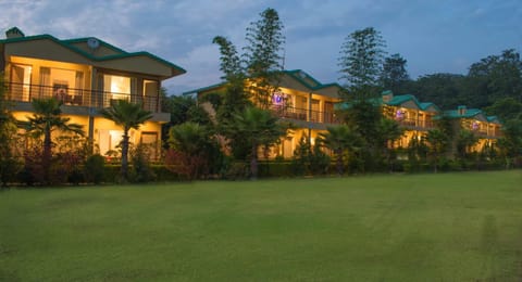 Property building, Garden, Sunset