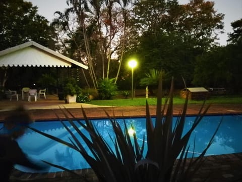 Night, Pool view, Swimming pool