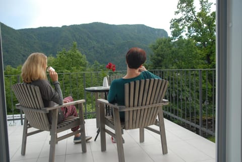 Natural landscape, View (from property/room), Balcony/Terrace, Seating area, Mountain view
