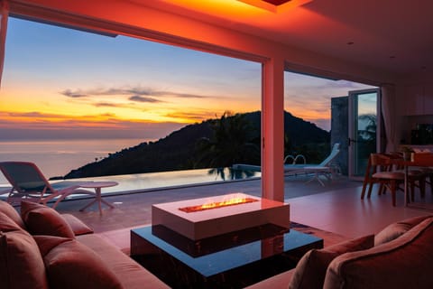 Living room, Swimming pool, Sunrise, flat iron