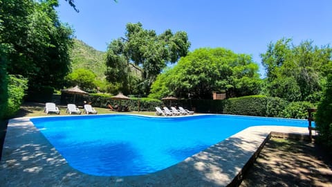 Day, Natural landscape, Garden, Mountain view, Swimming pool, sunbed