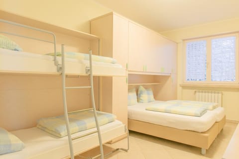 Photo of the whole room, bunk bed