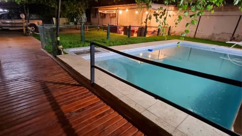Patio, Natural landscape, Pool view, Swimming pool