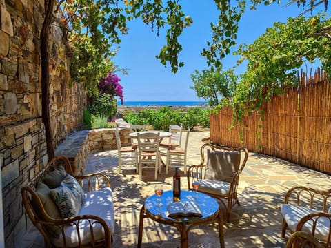 Patio, Garden, Seating area, Dining area, Sea view