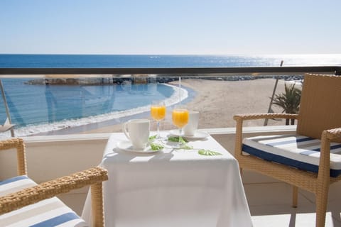 Natural landscape, View (from property/room), Balcony/Terrace, Beach, Sea view, Sea view, Drinks