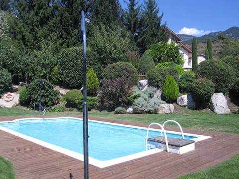Spring, Day, Natural landscape, Garden, Mountain view, Pool view, Swimming pool, sunbed