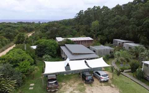 Property building, Natural landscape, Bird's eye view, Parking