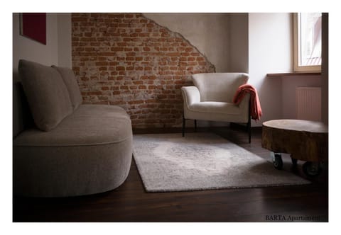 Bed, Living room, Seating area