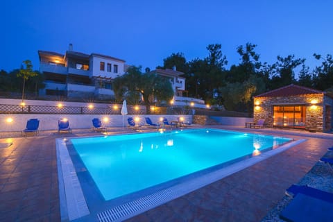 Night, Swimming pool, Swimming pool