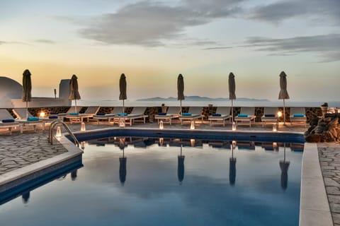 Swimming pool, Sunset