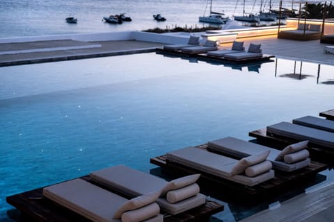 Natural landscape, Pool view, Sea view, Swimming pool, sunbed