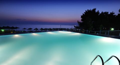 Swimming pool, Sunset