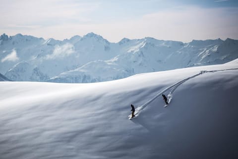 Winter, Skiing