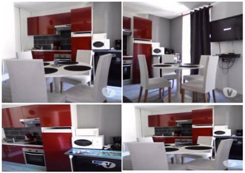 Seating area, Dining area, dishwasher, stove, dryer