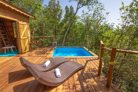 Patio, Natural landscape, View (from property/room), Pool view, Swimming pool