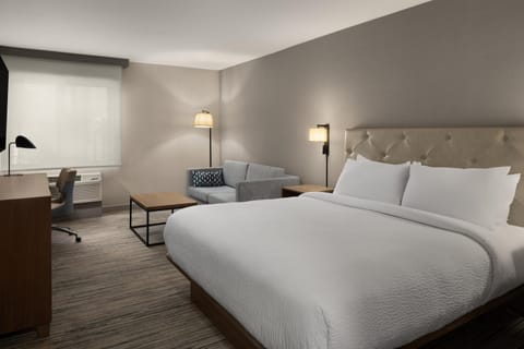 Bed, Seating area, Bedroom