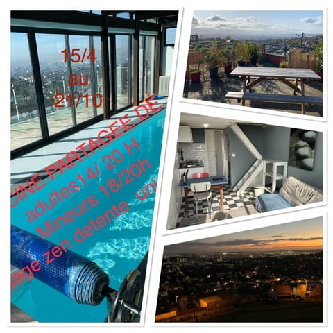 ECO STUDIOS mezzanine wifi stationnement rue gratuit terrasse dans jardin House in Rouen