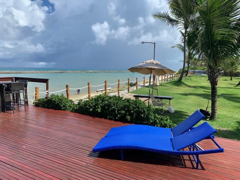 Beach, Sea view, sunbed