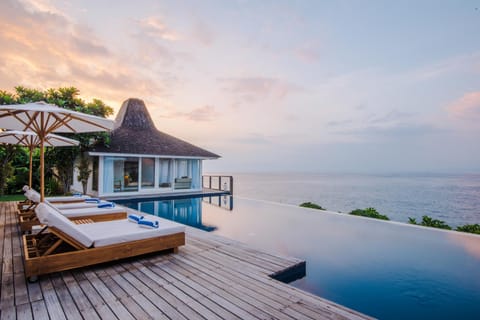 Pool view, Sea view, Swimming pool, Sunrise