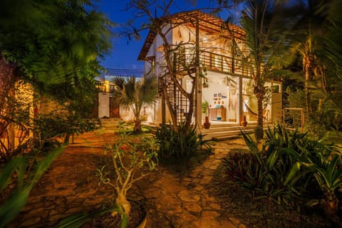 Property building, Night, Garden