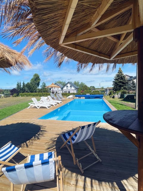 Patio, Day, Pool view, Swimming pool, sunbed