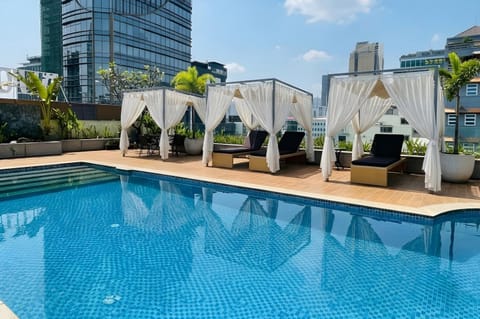 Property building, Pool view, Swimming pool
