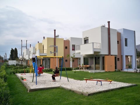 Property building, People, Children play ground, Garden, Garden view